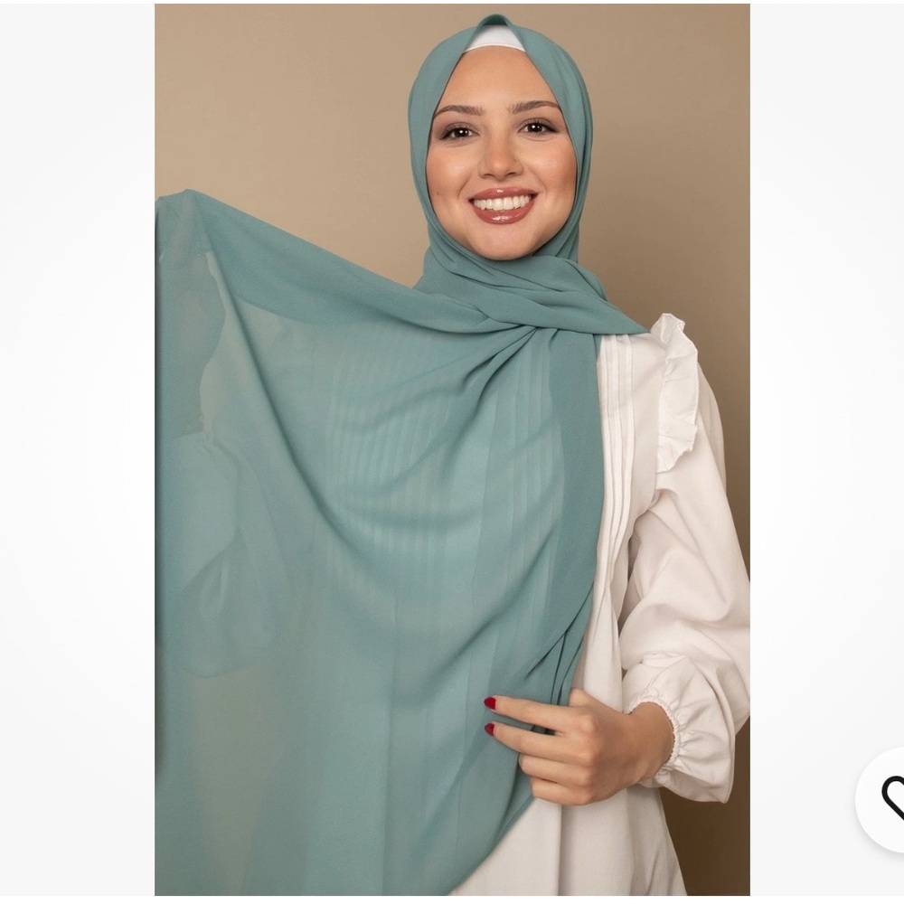 VOILE CHIC Premium Chiffon Ocean Blue Hijab Scarf For Women